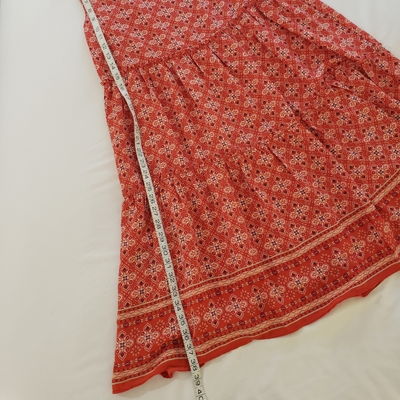 Max Studio Sleeveless Floral-Print Tiered Dress L - Picture 5 of 8